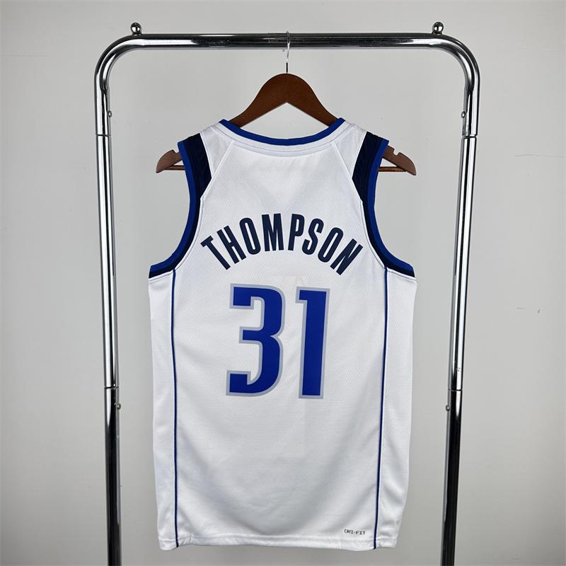 2023 season Mavericks jersey No. 11 Irving No. 2 basketball jersey Doncic No. 77 No. 31 Thompson jersey Men's training uniform basketball vest