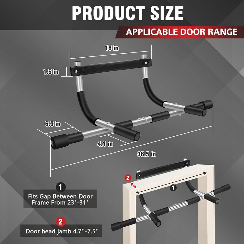 Upgrade Pull Up Bar for Doorway Multi-Grip Chin Up Bar Heavy Duty Pull Up Bar