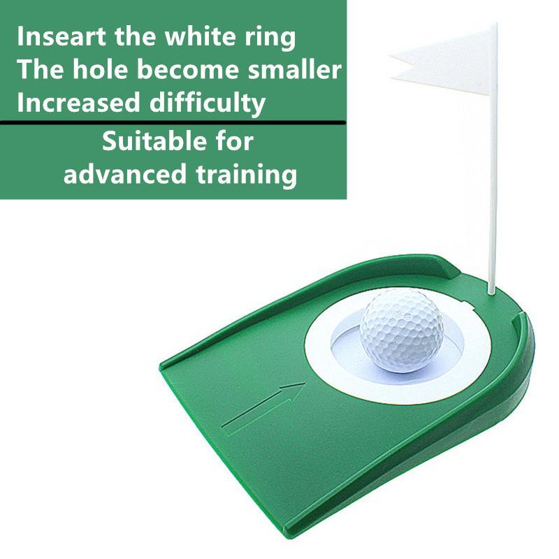 Indoor Outdoor Plastic Golf Training Aid With Hole And Flag, Golf Putting Training Aid, Golf Training Equipment For Indoor Outdoor