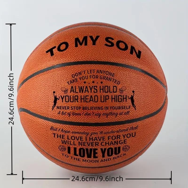 Basketball with Pump, Size 5 Basketball, Basketball for Son, Basketball Gift for Kids, Sports Ball for Indoor Outdoor Use