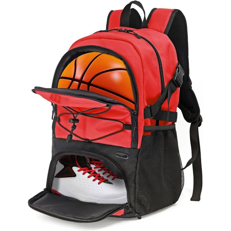 Basketball Backpack Large Sports Bag with Separate Ball holder  and  Shoes compartment, Best for Basketball, Soccer, Gym