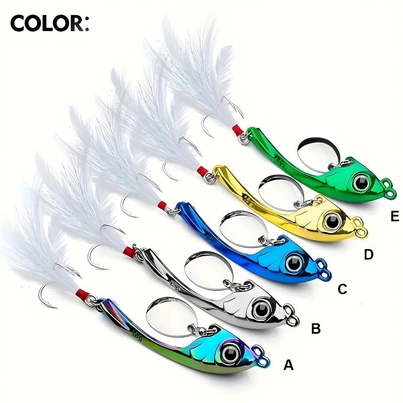 Artificial Fishing Lure, 5 5.9 6.5cm Rotating Sequin Fishing Lure with Storage Box, Outdoor Fishing Accessories for Fishing Enthusiasts