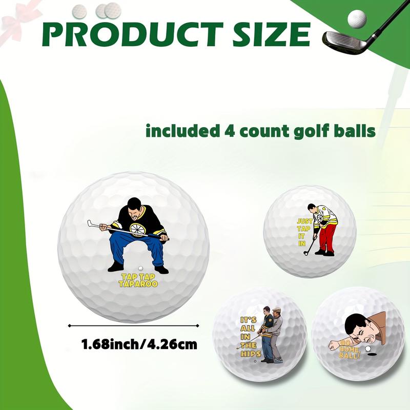 4 8-Ball Fun Golf Gift Set for Men, Dad, Golf Fans, Unique Fun Golf Gift Standard Size Single Piece