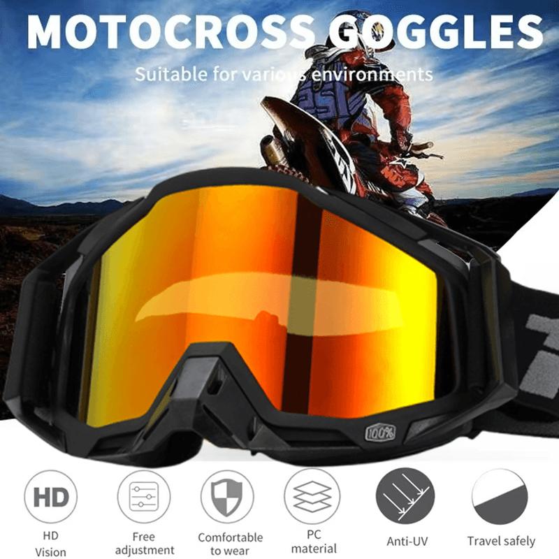 UV Protection Motorcycle Goggles, Summer Anti-sand Goggles, Universal Protective Goggles, Dust-proof Goggles for Off-road Riding, Fall Gift, Motorcycle Accessories