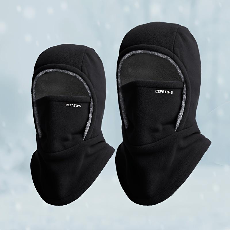 DEFATU·S Winter Headgear Set of 2, Men'S and Women'S Thermal Balaclava, Windproof Ski Hood with Ear Protection for Outdoor Sports, Cycling, Fishing, Hiking, Travel - Knitted Polyester Fabric, Machine Washable