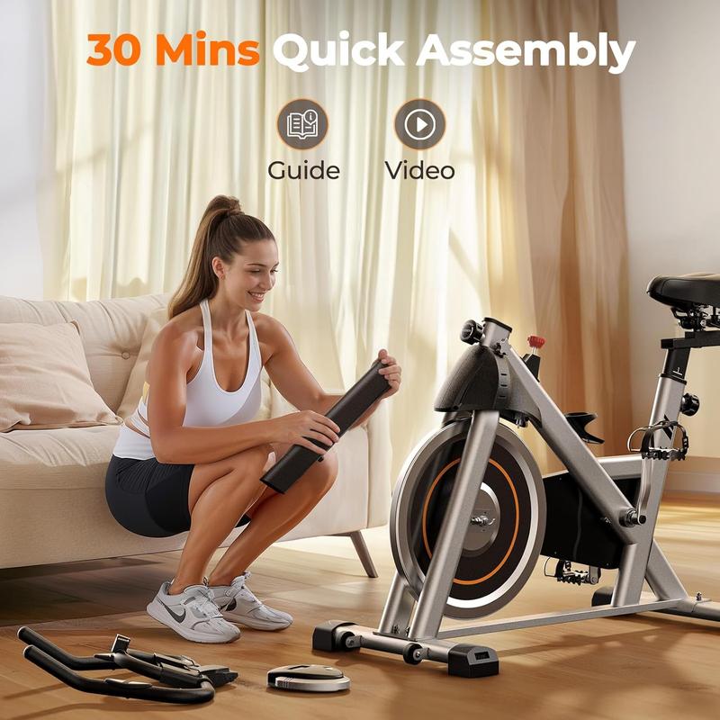 YOSUDA Indoor Cycling Bike Magnetic Stationary Bike - Cycle Bike with Ipad Mount & Comfortable Seat Cushion