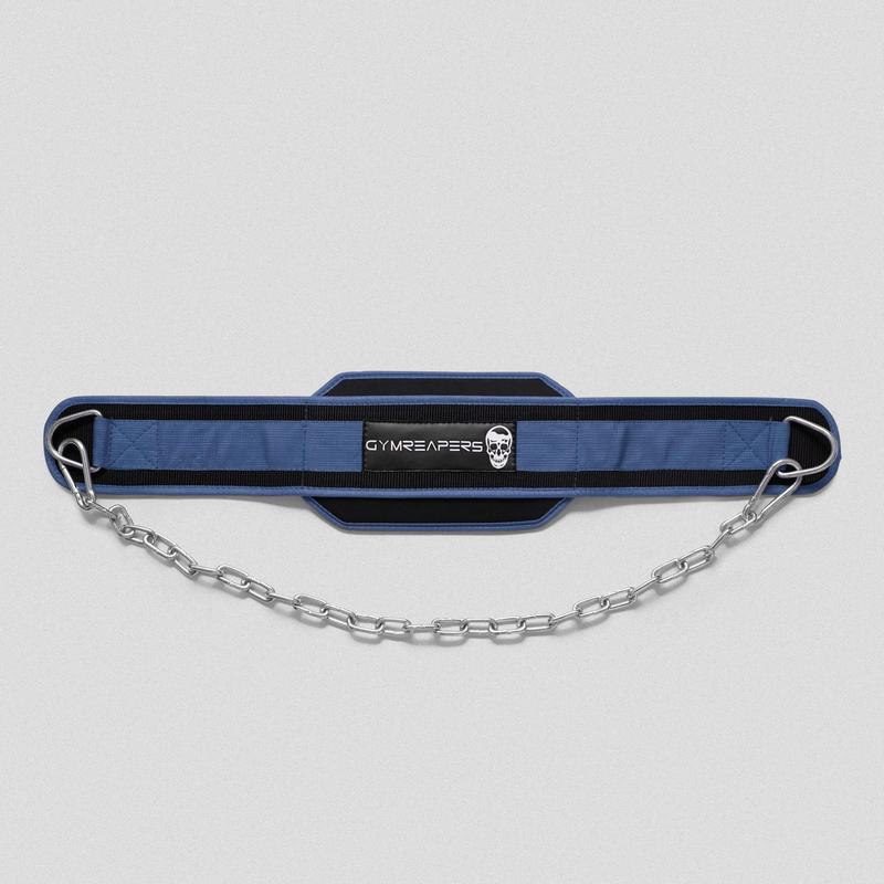 Gymreapers Dip Belt with Heavy-Duty Steel Chain - Navy, Perfect for Bodyweight Exercises and Dips