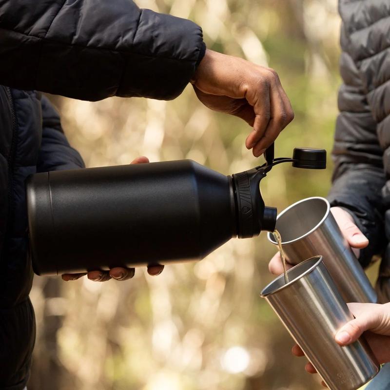 TAL Stainless Steel Ranger Water Bottle 64Oz, Black Drinkware Flasks Outdoors Set