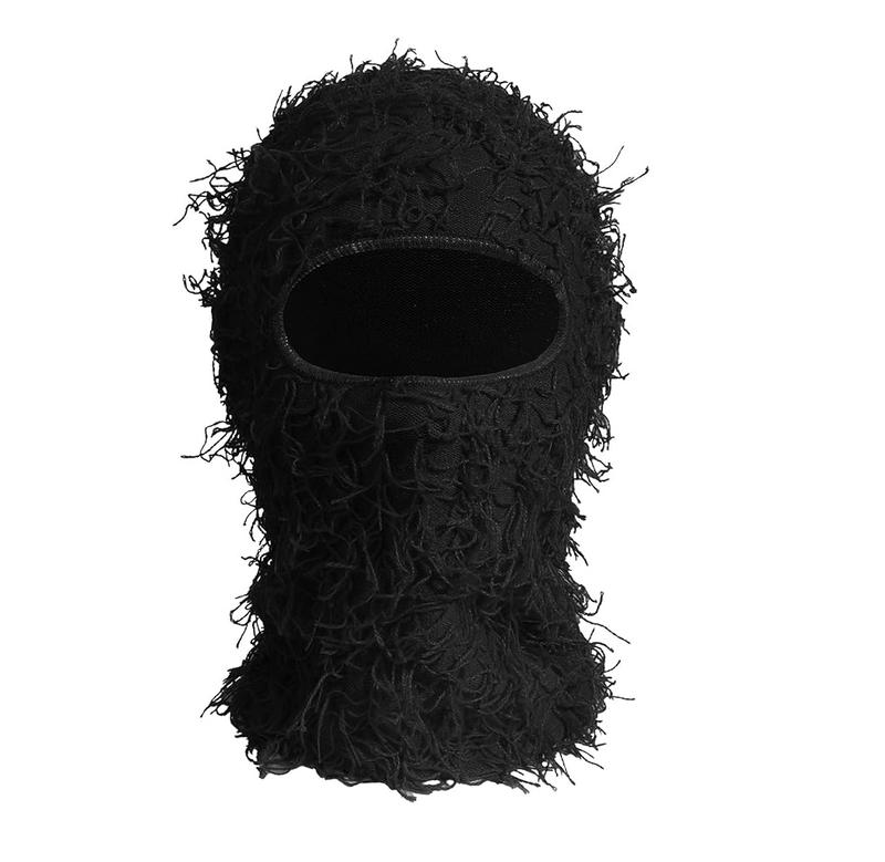 Balaclava Ski Mask Knitted for Men Women Shiesty Mask Shaggy Knitted Full Face Ski Mask Windproof Neck Warmer