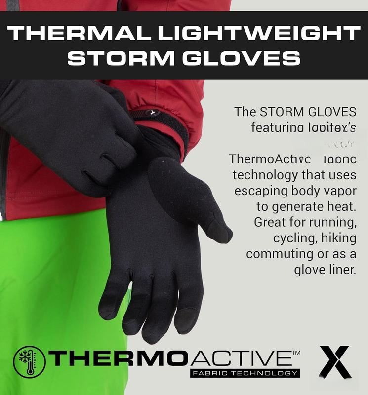 Running Glove Liners - Thermal Winter Gloves for Men & Women - Ski Glove Liners - Men's Winter Gloves for Cold Weather