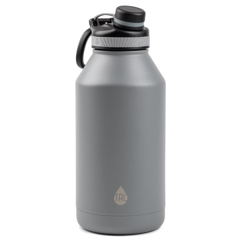 TAL Stainless Steel Ranger Water Bottle 64Oz, Black Drinkware Flasks Outdoors Set