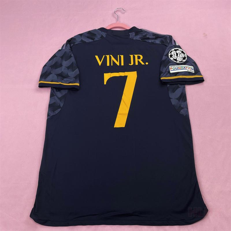 23 24 Fans Version Short Sleeve 7# VINI JR. Away Kit Soccer Jersey