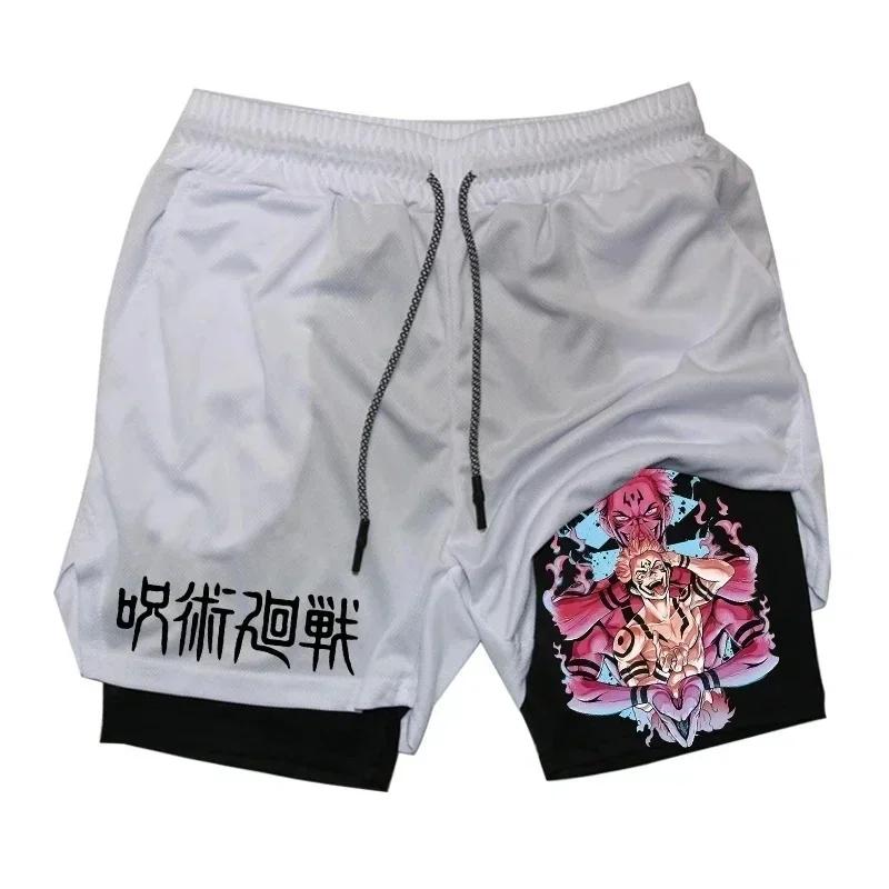 Gym Workout Compression Anime Shorts Men's Running Print Shorts Summer Sports Fitness Training Jogging Shorts Quick Drying Anime Gym Shorts Men Performance Shorts Men Shorts Graphic Mens Gym Clothes Free shipping,Free delivery casual pocket