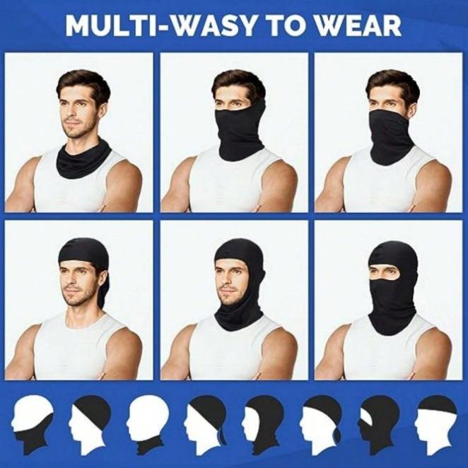 Balaclava Face Mask, 2024 New Style Windproof Sun Protection Neck Gaiter for Summer Vacation, Cooling Face Mask for Outdoor Cycling Skiing for Back To School