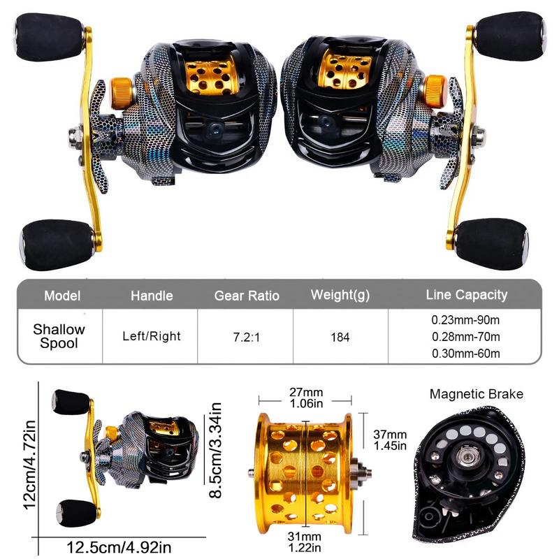 18+1 Bb Bearing Fishing Reel, High Speed 7.2:1 Fishing Reel, Left right Hand Fishing Accessories, Outdoor Fishing Accessories, Fishing Equipment, Fishing Gear