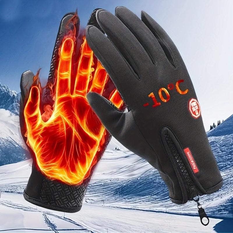 Touchscreen Winter Gloves for Men Waterproof Insulated Windproof Touch-Sensitive Gloves for Outdoor Activities for Skiing Snowboarding Cold Weather