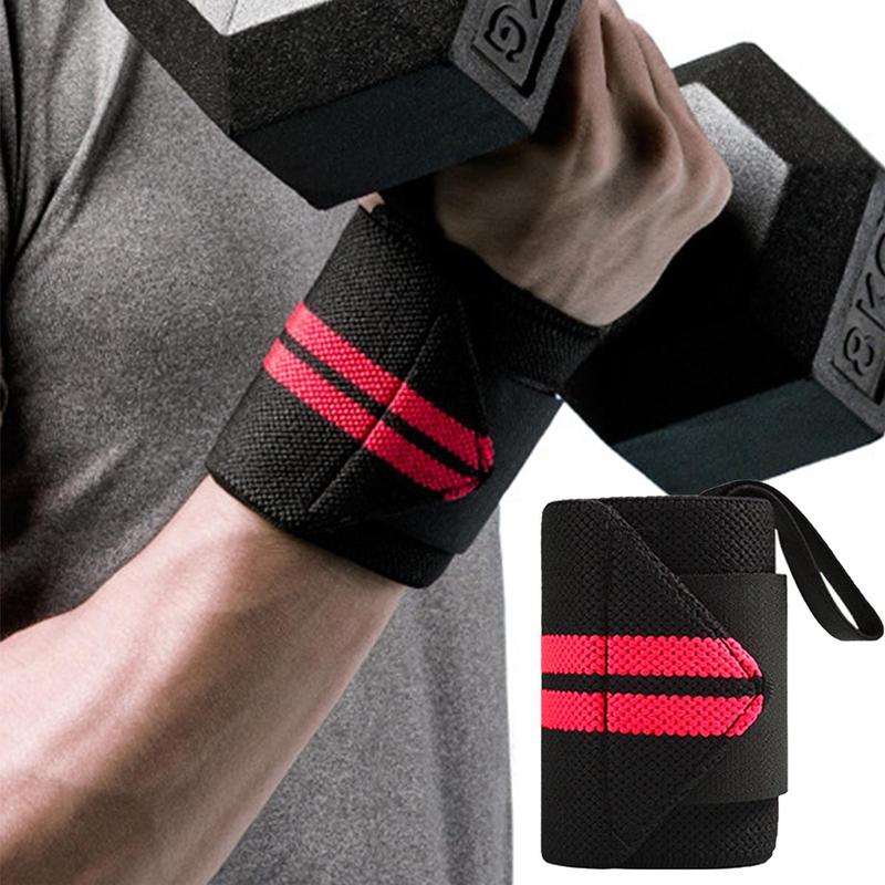 Sports Wrist Braces, 1 Pair Sports Adjustable Wrist Support Band for Weightlifting Dumbbells, Wrist Strap for Men & Women, Fitness Wristband for Home Gym Workout