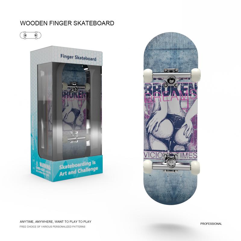 Fingertip skateboard, exquisite packaging, personal and team entertainment, cool tool finger skateboard