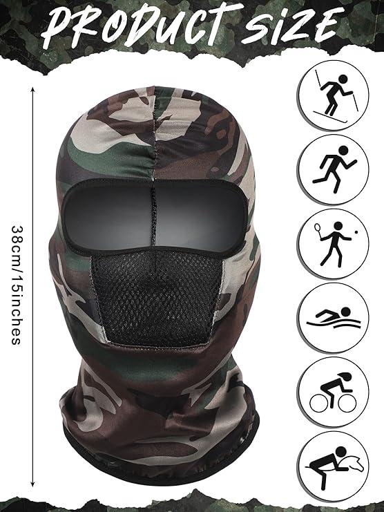 9 Pieces Balaclava Ski Mask Cover Breathable Sun Dust Protection Full Face Cover for Women Men Outdoor Activities