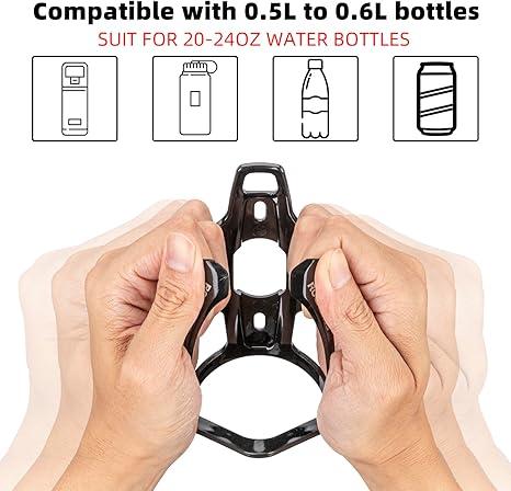 ROCKBROS Bike Water Bottle Holder Ultra-Light Bicycle Bottle Cages with Screws Tool, Universal Bike Cup Holder Rack for Road MTB Bikes