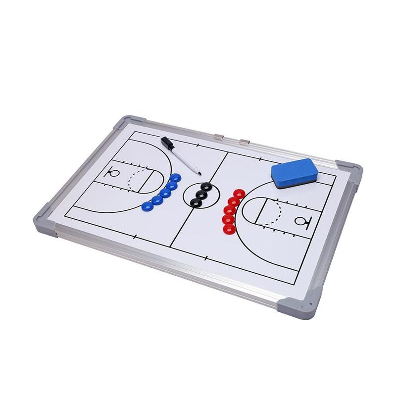 Basketball Tactical Board, Aluminum Alloy Basketball Tactical Board with Pen, Basketball Training Equipment for Coach, Sports & Outdoor Accessories