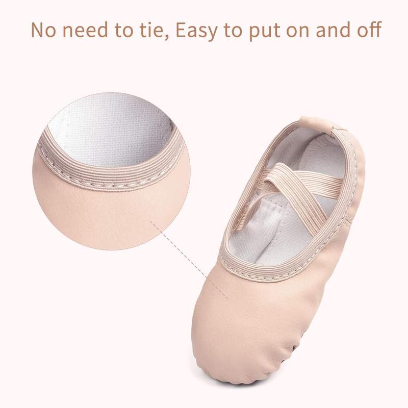 Stelle Girls Ballet Shoes Boys Toddler Soft Leather Dance Slippers For Toddler Little Kid Big Kid