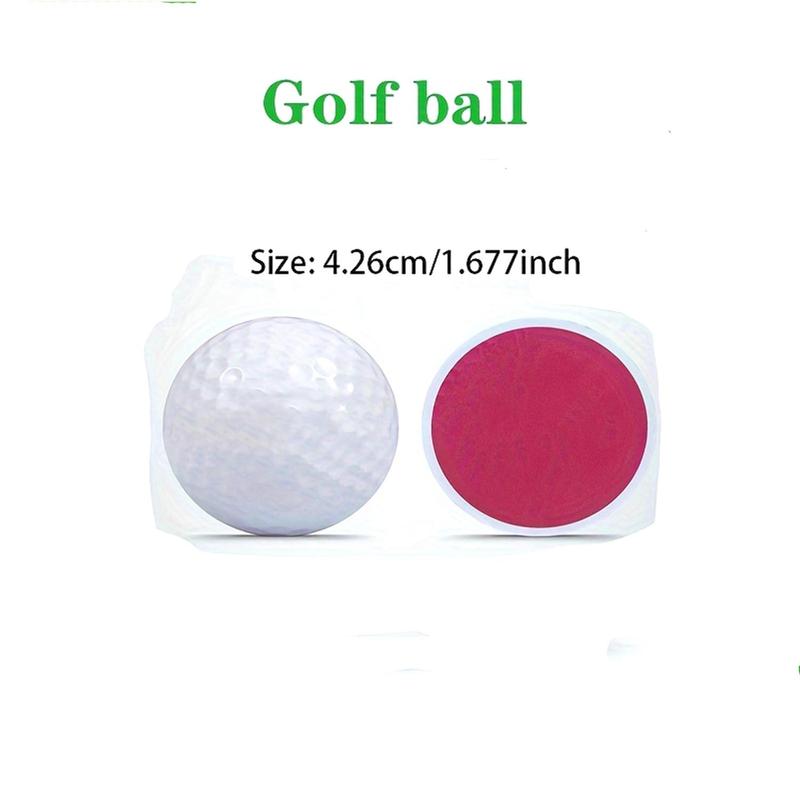 Santa Claus Pattern Golf Ball, 6 Counts set Golf Two-tier Ball, Golf Ball for Outdoor Sports, Golf Accessories for Men & Women