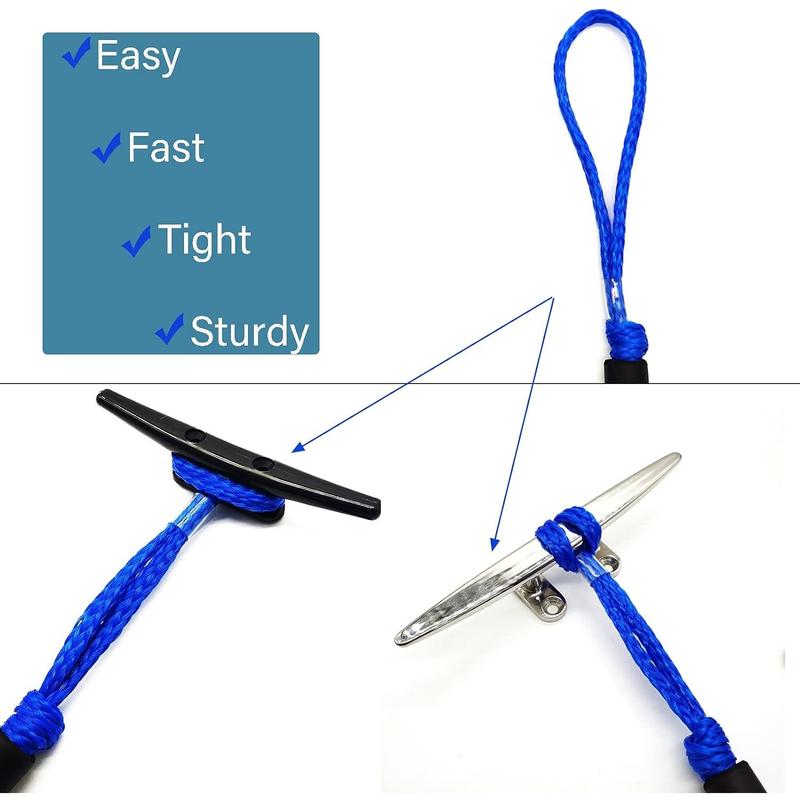 Bungee Dock lines for Boat Shock Absorb Dock Tie Mooring Rope Boat Accessories