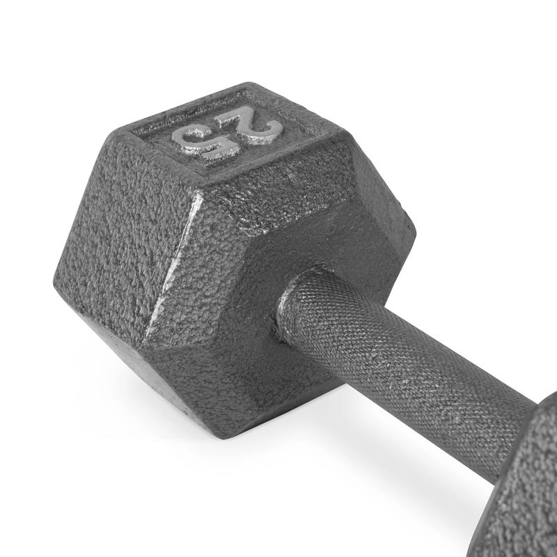 CAP Barbell 25lb Cast Iron Hex Dumbbell, Single