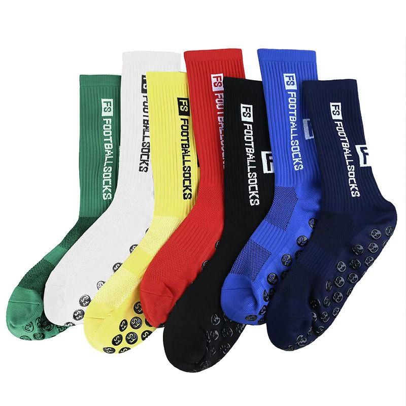 Men's Socks Soccer Anti Slip Athletic for Men Non Skid Football Basketball Socks Unisex Athletic Sports Socks with Grippy Pads for Children, Teenagers