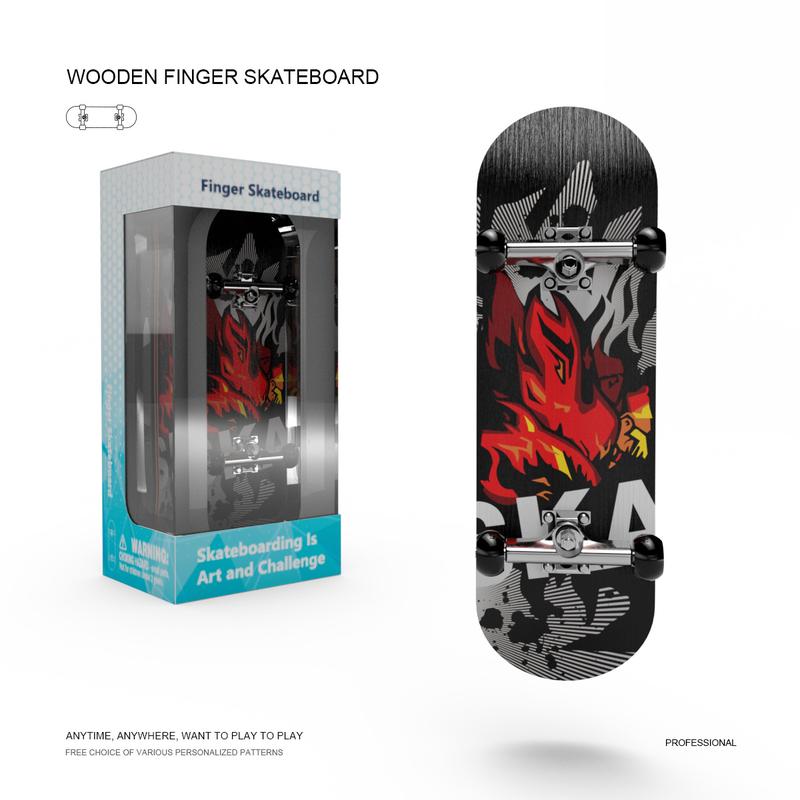 Fingertip skateboard, exquisite packaging, personal and team entertainment, cool tool finger skateboard