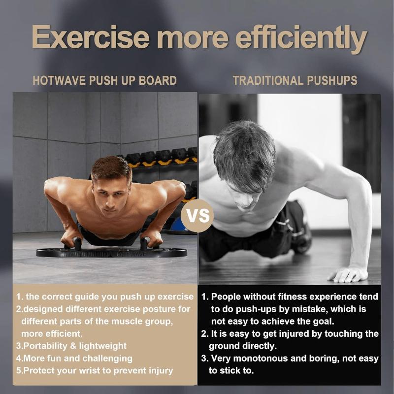 Push-up Board, Home Gym, Portable Exercise Equipment, Pilates Rod and 20 Pieces of Fitness Equipment Accessories (Including Resistance Band and Abdominal Wheel), Perform a Full-Body Exercise at Home