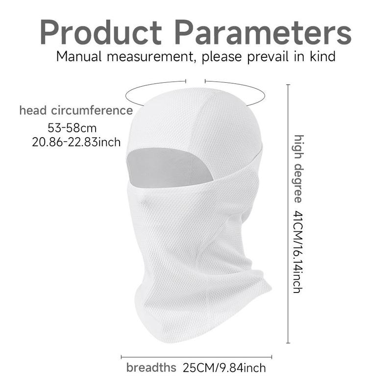 Breathable Motorcycle Balaclava, 2 Counts 3 Counts Cycling Full Face Mask with 4-in-1 wearing style, Face Mask for Outdoor Sports