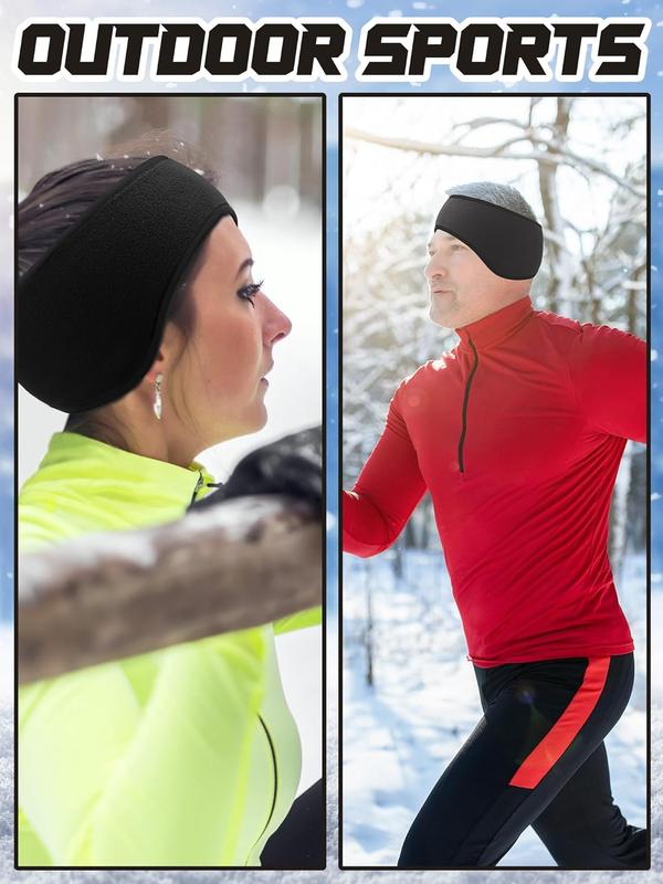 3 count Ear Warmer Fleece Headbands Ear Muffs Winter Running Gear for Women Men Adult