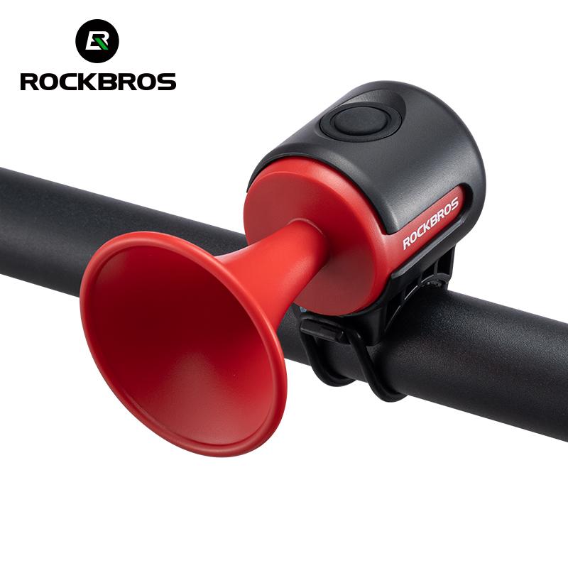 ROCKBROS Electric Bike Horn 120dB Adults Kids Bike Horn Alarm IPX4 Waterproof Electronic Bicycle Horns for Handlebars Ebike Scooter Horn