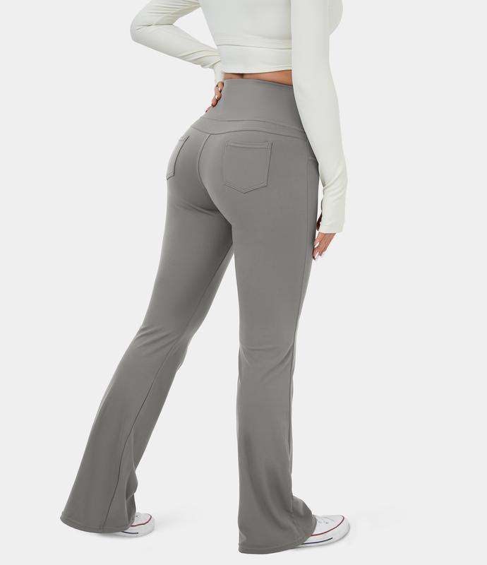 Halara High Waisted Back Pocket Flare Yoga Leggings