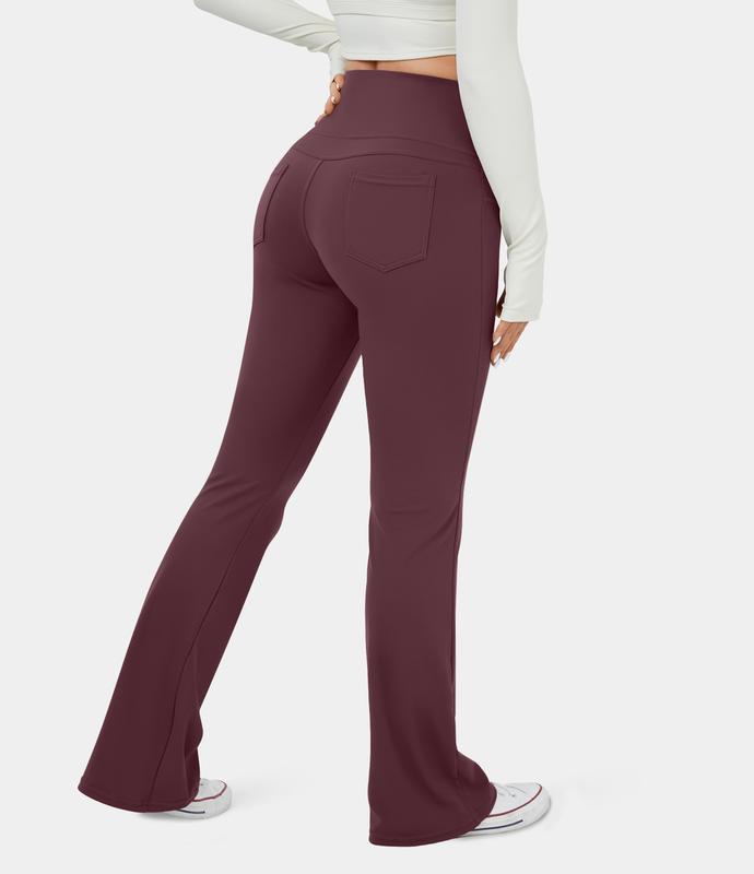 Halara High Waisted Back Pocket Flare Yoga Leggings