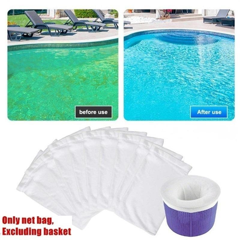 Pool Skimmer Socks, Pool Skimmers Filter Socks for Skimmer Basket Clean Debris and Leaves for In-Ground and Above Ground Pools