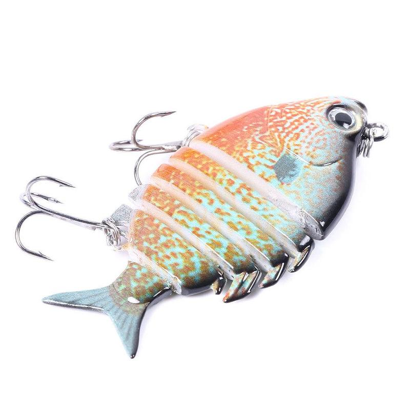 Artificial Fishing Lure, Multi Jointed Swimbait with Hook, Lifelike Fishing Lure, Fishing Tackle, Outdoor Fishing Accessories, Swimbait Lifelike Hard Bait, Outdoor Fishing Equipment for Men