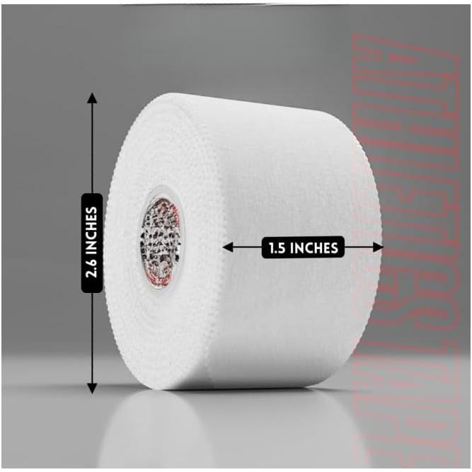 Sports Tape 1.5 Inches X 45 Feet Roll | No Sticky Residue Easy to Tear Tape