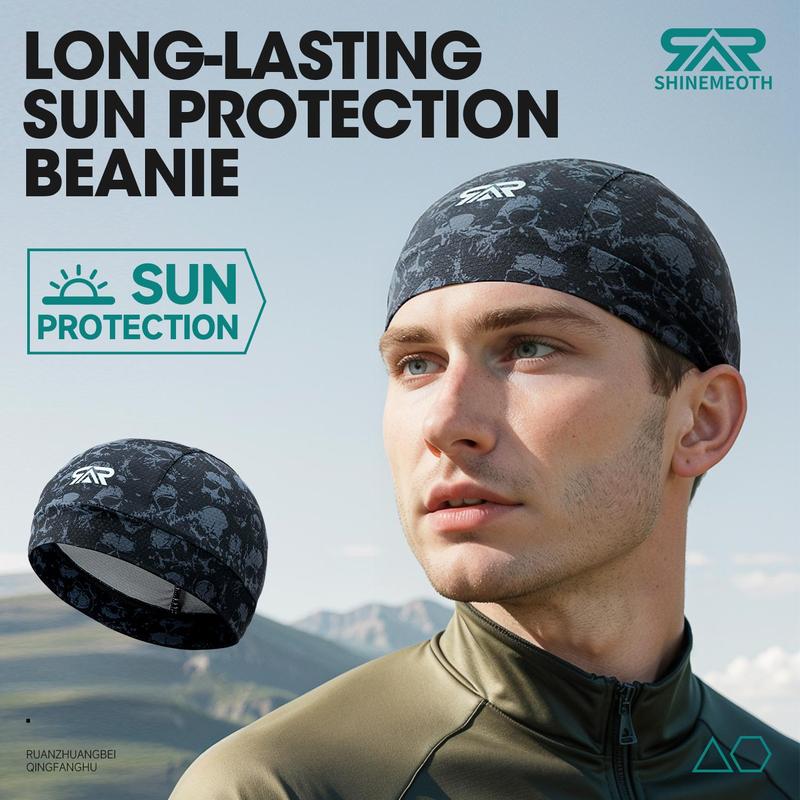 Cooling Cap Kit, Sweat Wicking Cycling Running Beanie, Motorcycle Hat, Fits Under Helmets, Helmet Inner Lining