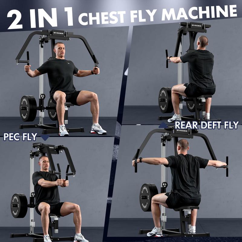 Chest Fly Machine, 350 lbs Upper Body Specialty Equipment for Pectoral, Rear Deltoid, Chest, Back, and Shoulder Training for Home Gym