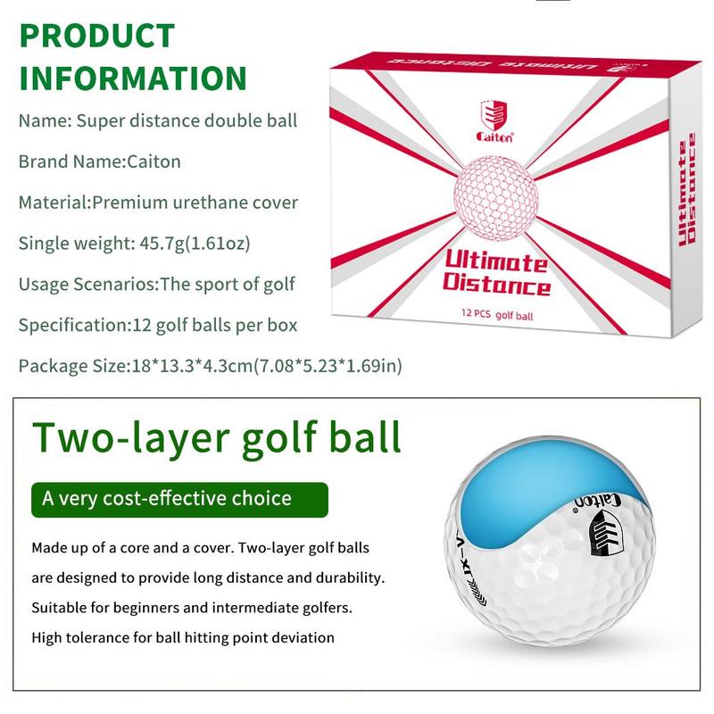 Double Core Golf Ball, Ultra-long Distance Golf Ball, Aerodynamic Design Golf Ball, Golf Training Ball, Golf Accessories