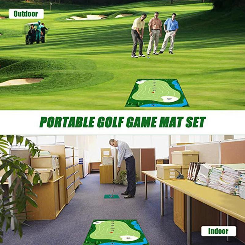 Golf Practice Mat, 1 Set Golf Game Training Mat, Indoor or Outdoor Games, Family & Outdoor Play Equipment, Best Gifts, Summer Gifts, Christmas Gift