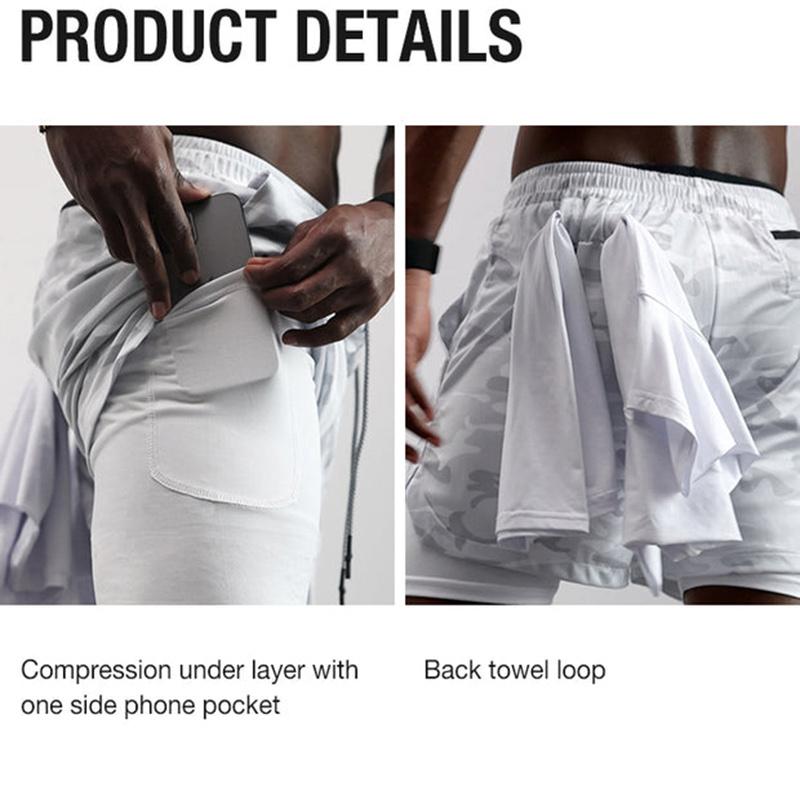 Men's Gym Workout Shorts Anime 2-in-1 Running Quick-Drying Jogging Printed Shorts Breathable Sportswear Basketball Shorts M-3XL Free shipping,Free delivery