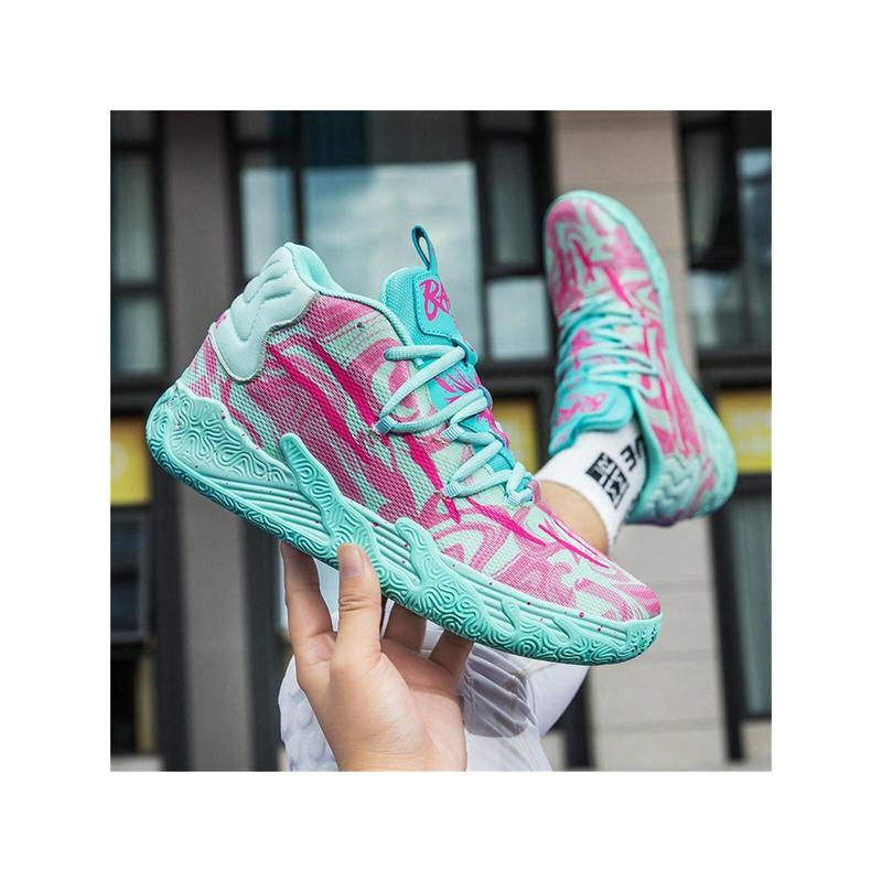 Men Basketball Shoes High Top Non Slip Womens Basketball Sneakers Comfortable Fashion Athletic Training Sport Shoes