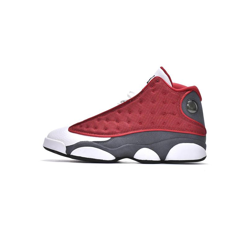 Jordan 13 popular gray white red classic color blocking fashion trend retro versatile anti slip wear-resistant cushioning basketball sports shoes Winter Hot Sales