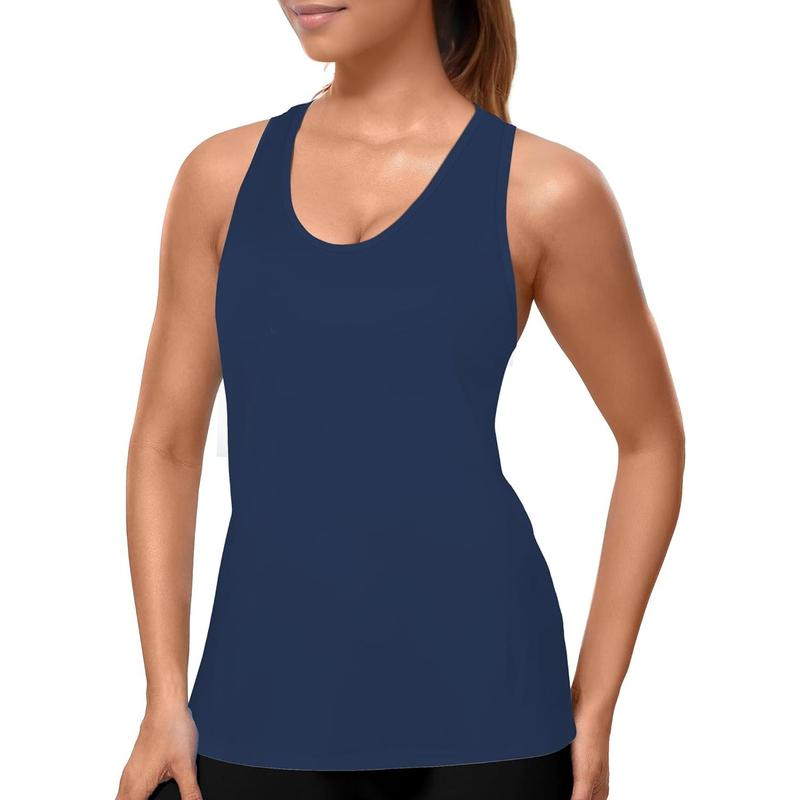 Tank Top for Women 2024, Workout Tank Tops Woman, Long Athletic Racerback Tank Tops for Women, Compression Sleeveless Shirts