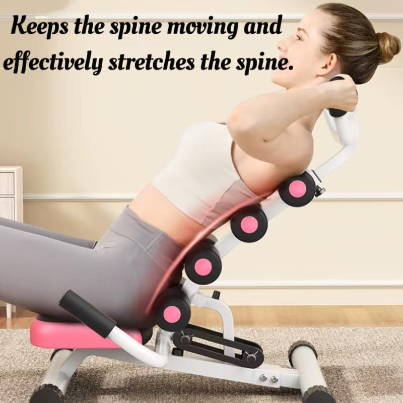 Lumbar spine reliever traction stretching lumbar back spine kyphosis yoga open back stretching home equipment