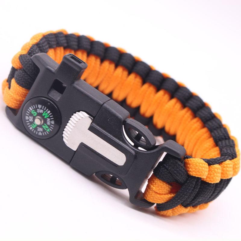 Paracord Bracelet Survival Bracelet Multifunctional Five-in-One Multifunctional Outdoor Umbrella Rope Camping Adventure Seven-Core Lifeline